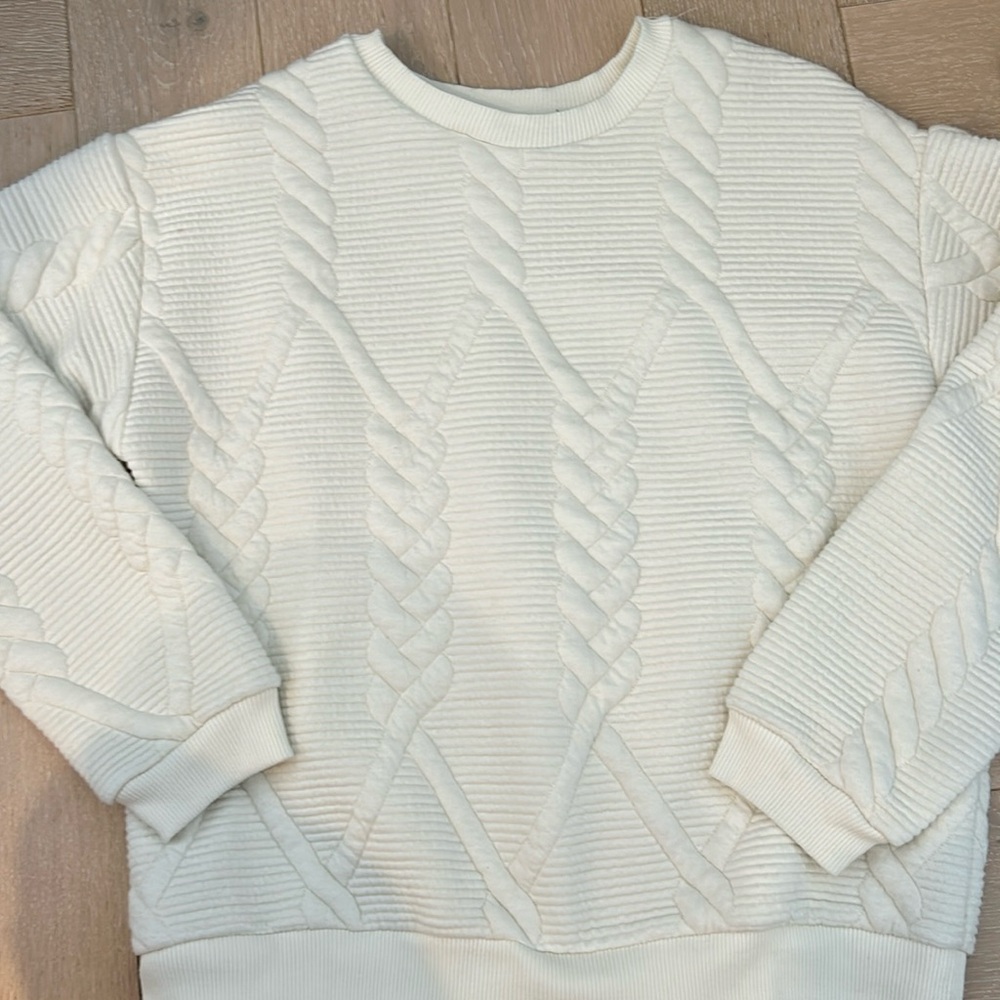 Zara embroidered sweatshirt size S